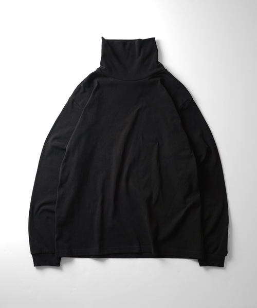 Confirm(コンファーム)の「フライス ベーシックタートルネックロンT【Confirm】(Tシャツ/カットソー・メンズ・ホワイト/ブラック・M/L)」の5枚目の写真