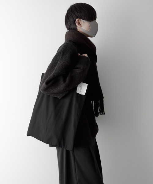 remer（リメール）の「loose canvas tote bag / ルーズキャンバストートバッグ（トートバッグ・メンズ・ブラック/ライトグレー・FREE）」の8枚目の写真