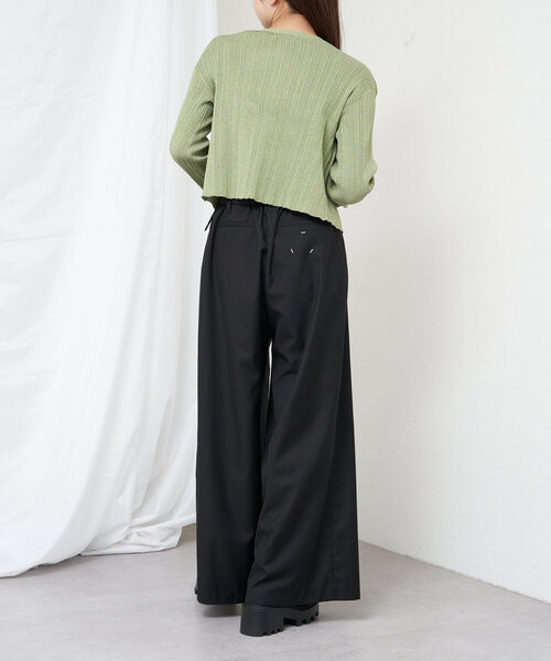 RAY CASSIN（レイカズン）の「ベルト付きワイドタックスラックスパンツ（その他パンツ・レディース・グレー系その他2/ベージュ/ブラック・FREE）」の13枚目の写真