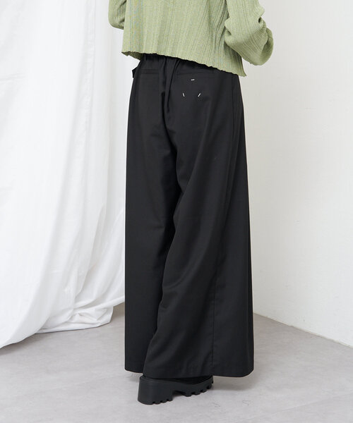 RAY CASSIN（レイカズン）の「ベルト付きワイドタックスラックスパンツ（その他パンツ・レディース・グレー系その他2/ベージュ/ブラック・FREE）」の16枚目の写真