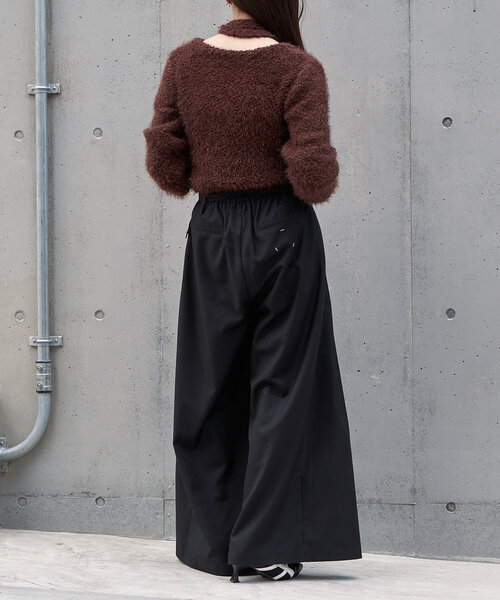 RAY CASSIN（レイカズン）の「ベルト付きワイドタックスラックスパンツ（その他パンツ・レディース・グレー系その他2/ベージュ/ブラック・FREE）」の22枚目の写真