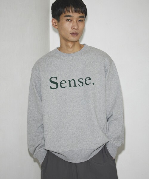 Firsthand(ファーストハンド)の「MA Firsthand/マ ファーストハンド Sense. CREW SWEAT / ロゴスウェット / プリントスウェット / スウェットシャツ(スウェット・メンズ・ネイビー/ブラック/グレー・MEDIUM/LARGE)」の22枚目の写真
