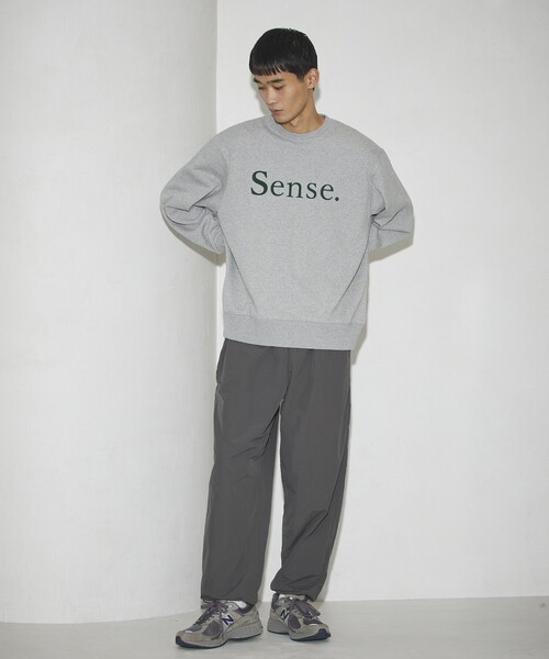 Firsthand(ファーストハンド)の「MA Firsthand/マ ファーストハンド Sense. CREW SWEAT / ロゴスウェット / プリントスウェット / スウェットシャツ(スウェット・メンズ・ネイビー/ブラック/グレー・MEDIUM/LARGE)」の8枚目の写真
