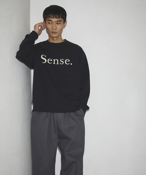 Firsthand(ファーストハンド)の「MA Firsthand/マ ファーストハンド Sense. CREW SWEAT / ロゴスウェット / プリントスウェット / スウェットシャツ(スウェット・メンズ・ネイビー/ブラック/グレー・MEDIUM/LARGE)」の18枚目の写真