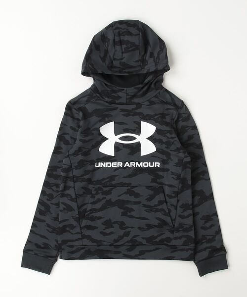 アンダーアーマー UAアーマーフリース プリント ビッグロゴ フーディー（パーカー）｜UNDER ARMOUR（アンダーアーマー）