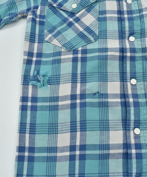 Wrangler（ラングラー）の「【ヴィンテージ古着】60’s Wrangler ショートスリーブ ウェスタンシャツ（シャツ/ブラウス・メンズ・ブルー・SMALL）」の5枚目の写真