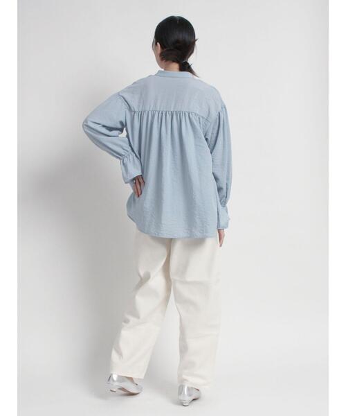 sm2rhythm（サマンサモスモスリズム）の「キャンディースリーブギャザーブラウス（シャツ/ブラウス・レディース・オフホワイト/サックスブルー/ブラック・F）」の13枚目の写真