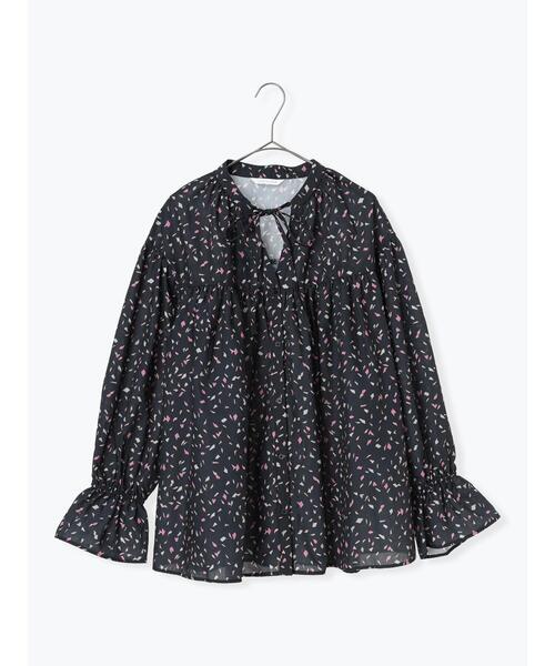 sm2rhythm（サマンサモスモスリズム）の「キャンディースリーブギャザーブラウス（シャツ/ブラウス・レディース・オフホワイト/サックスブルー/ブラック・F）」の17枚目の写真