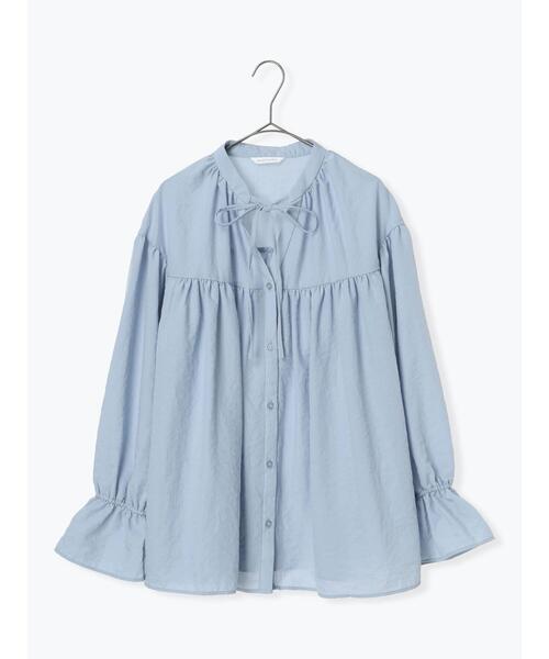 sm2rhythm（サマンサモスモスリズム）の「キャンディースリーブギャザーブラウス（シャツ/ブラウス・レディース・オフホワイト/サックスブルー/ブラック・F）」の18枚目の写真