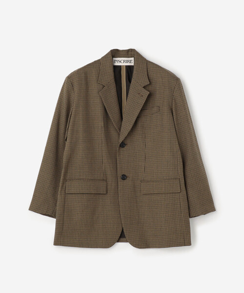 INSCRIRE | テーラードジャケット チェック INSCRIRE（アンスクリア）の「INSCRIRE | テーラードジャケット