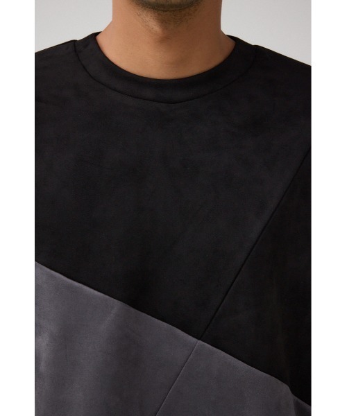 AZUL by moussy（アズールバイマウジー）の「フェイクスウェードパネル切替トップス（スウェット・メンズ・ホワイト系その他/レッド系その他/ブラック系その他・FREE）」の21枚目の写真