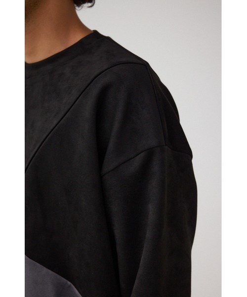 AZUL by moussy（アズールバイマウジー）の「フェイクスウェードパネル切替トップス（スウェット・メンズ・ホワイト系その他/レッド系その他/ブラック系その他・FREE）」の22枚目の写真