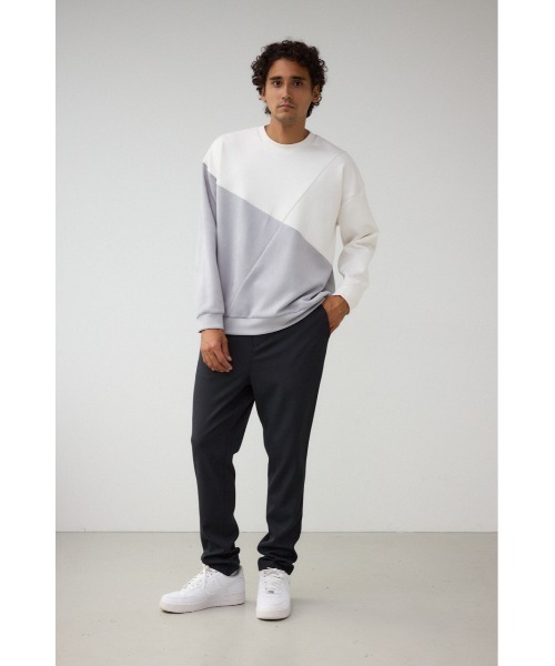 AZUL by moussy（アズールバイマウジー）の「フェイクスウェードパネル切替トップス（スウェット・メンズ・ホワイト系その他/レッド系その他/ブラック系その他・FREE）」の6枚目の写真