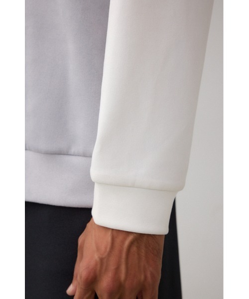 AZUL by moussy（アズールバイマウジー）の「フェイクスウェードパネル切替トップス（スウェット・メンズ・ホワイト系その他/レッド系その他/ブラック系その他・FREE）」の12枚目の写真