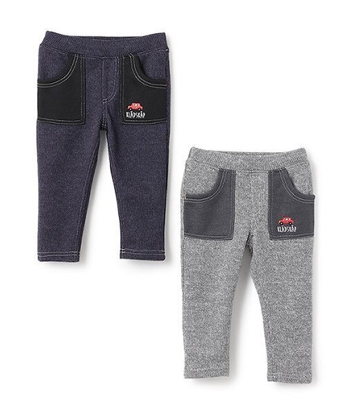 kladskap（クレードスコープ）の「【人気商品再入荷】【直営店で取り扱い無し】やわらかロングパンツ（その他パンツ・キッズ・チャコール/ネイビー・90cm/100cm/110cm/120cm/130cm）」の4枚目の写真