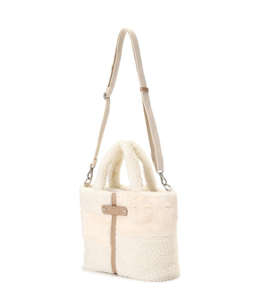 直営店限定》BOA×FUR MINI TOTE BAG/ボア×ファー ミニトート