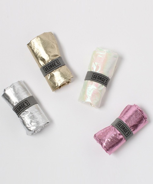 GEORGE'S（ジョージズ）の「ロール エコバック メタリック（エコバッグ/サブバッグ・レディース・ホワイト/ピンク/シルバー/ゴールド/グリーン系その他/コーラル・FREE）」の9枚目の写真