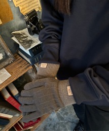 M2SUQARED（エムツースクエア）の「【M2SUQARED/エムツースクエア】ロゴニット手袋/グローブ/2トーン /スマホ対応/ユニセックス（手袋）」