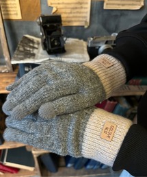 M2SUQARED（エムツースクエア）の「【M2SUQARED/エムツースクエア】ロゴニット手袋/グローブ/2トーン /スマホ対応/ユニセックス（手袋）」