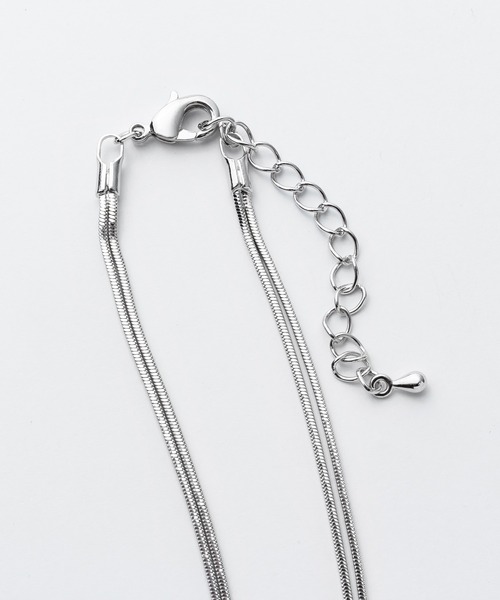ciite'(シーテ)の「simple double snake necklace / シンプル2連スネークネックレス(ネックレス・レディース・シルバー/ゴールド/ピンクゴールド・FREE)」の7枚目の写真