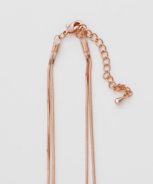 ciite'(シーテ)の「simple double snake necklace / シンプル2連スネークネックレス(ネックレス・レディース・シルバー/ゴールド/ピンクゴールド・FREE)」の15枚目の写真