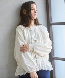 【親子リンク】シャーリングブラウス