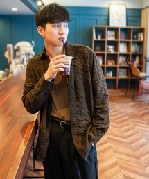 ZIP FIVE -White Line-（ジップファイブホワイトライン）の「【White Line】 カット ジャガード シャツ（シャツ/ブラウス）」