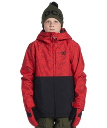 DC SHOES（ディーシーシューズ）の「BASIS PRINT YOUTH JA/DCキッズスキースノーボードジャケット（その他アウター）」