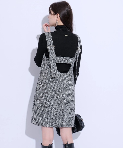 Mystrada（マイストラーダ）の「ツイードミニジャンスカ（ワンピース・レディース・ブラック・36/38）」の7枚目の写真