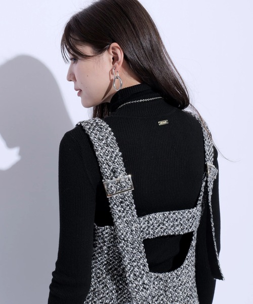 Mystrada（マイストラーダ）の「ツイードミニジャンスカ（ワンピース・レディース・ブラック・36/38）」の8枚目の写真