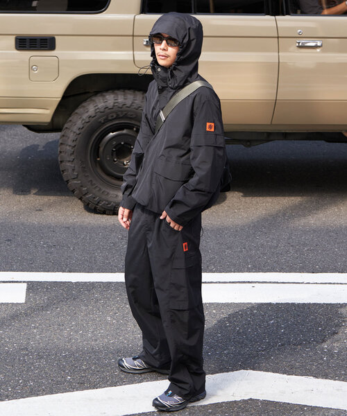 CIAOPANIC(チャオパニック)の「【shoxtaxx企画】【SOURCE POD】Nairon shell jacket(ブルゾン・レディース・グリーン/ブラック/ネイビー・MEDIUM/LARGE)」の2枚目の写真