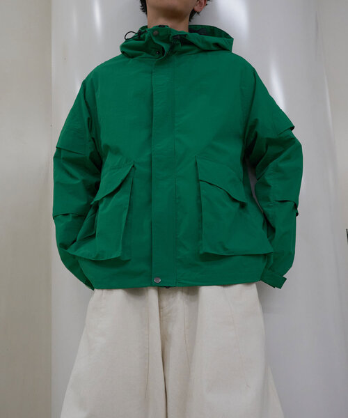 CIAOPANIC(チャオパニック)の「【shoxtaxx企画】【SOURCE POD】Nairon shell jacket(ブルゾン・レディース・グリーン/ブラック/ネイビー・MEDIUM/LARGE)」の18枚目の写真