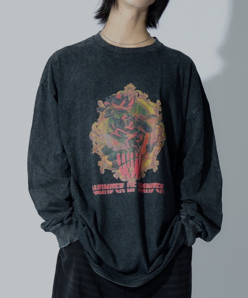WONDER OF WANDER（ワンダーオブワンダー）の「Graphic L/S TEE D（Tシャツ/カットソー・メンズ・グリーン/ブラック・XL/L/M）」の2枚目の写真
