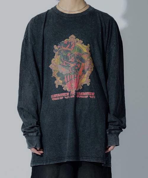 WONDER OF WANDER（ワンダーオブワンダー）の「Graphic L/S TEE D（Tシャツ/カットソー・メンズ・グリーン/ブラック・XL/L/M）」の15枚目の写真