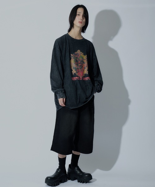 WONDER OF WANDER（ワンダーオブワンダー）の「Graphic L/S TEE D（Tシャツ/カットソー・メンズ・グリーン/ブラック・XL/L/M）」の11枚目の写真