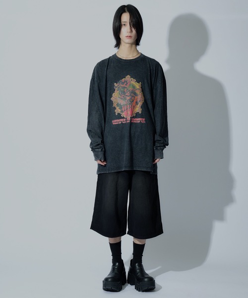 WONDER OF WANDER（ワンダーオブワンダー）の「Graphic L/S TEE D（Tシャツ/カットソー・メンズ・グリーン/ブラック・XL/L/M）」の12枚目の写真