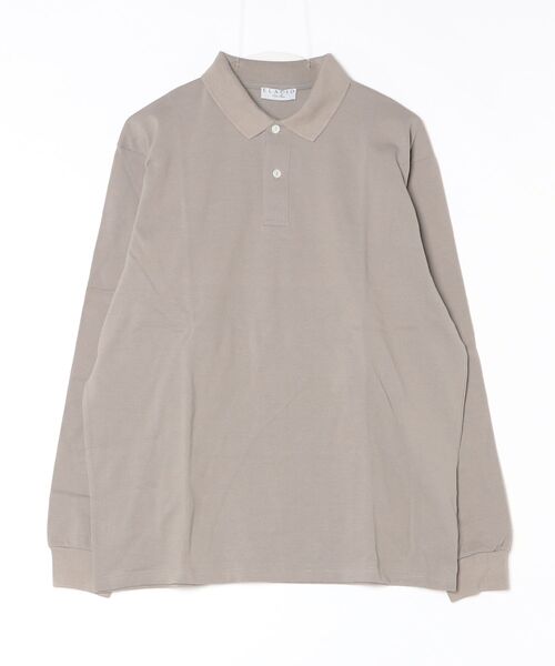 BEAMS F（ビームスエフ）の「ELACIO / カノコ ロングスリーブ ポロシャツ（ポロシャツ・メンズ・ブラウン系その他4/ホワイト系その他2/ブラック/パープル系その他5/ライトグレー・5/4/3）」の4枚目の写真