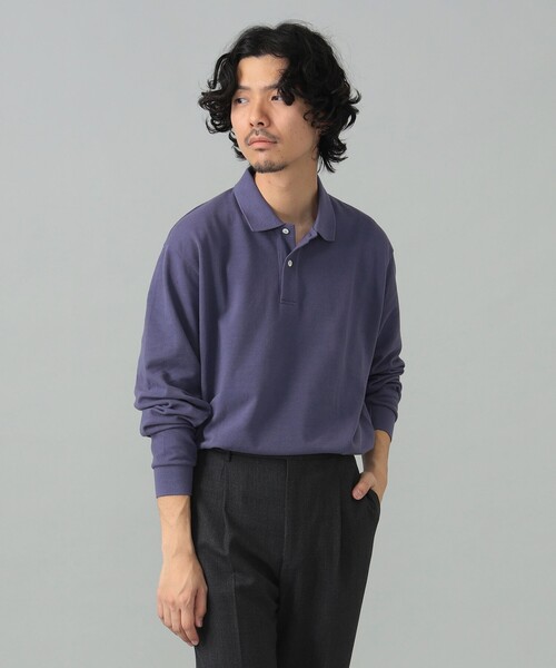 ELACIO / カノコ ロングスリーブ ポロシャツ（ポロシャツ