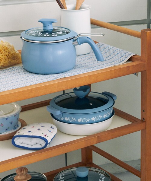 Afternoon Tea（アフタヌーンティー）の「エリタージュフルールフライパン＆鍋セット（鍋/フライパン・レディース・ライトブルー・ONE SIZE）」の7枚目の写真