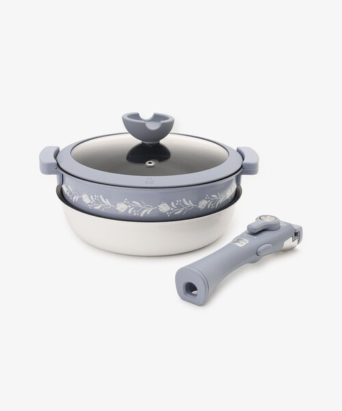 Afternoon Tea（アフタヌーンティー）の「エリタージュフルールフライパン＆鍋セット（鍋/フライパン・レディース・ライトブルー・ONE SIZE）」の8枚目の写真