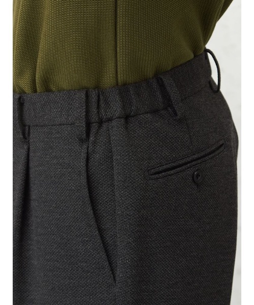 TRANS CONTINENTS（トランスコンチネンツ）の「TRANS CONTINENTS　キャリーマン　ジャージセットアップパンツ　グレー/ブラウン/カー（スラックス・メンズ・チャコールグレー/ブラウン/カーキ・S/M/L/LL）」の10枚目の写真