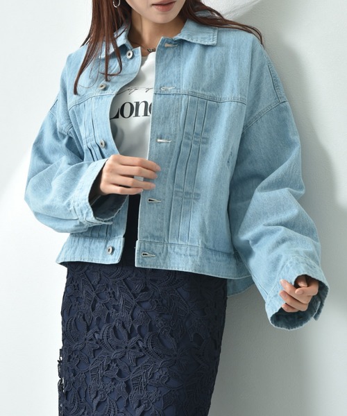 ワイドシルエットデニムジャケット