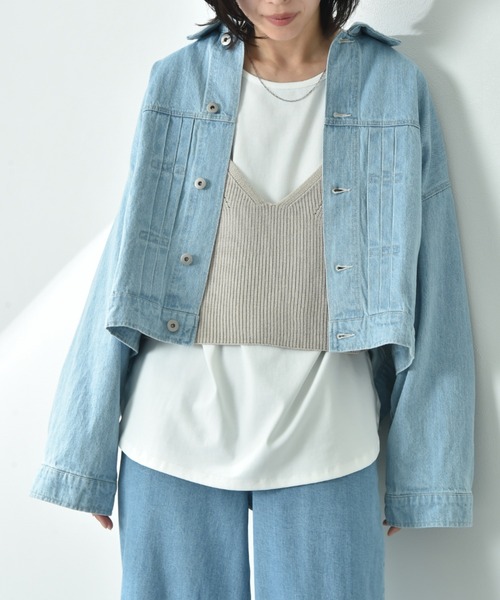 ワイドシルエットデニムジャケット