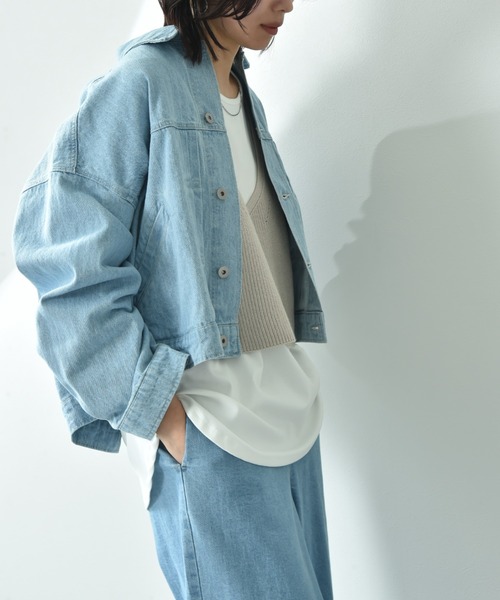 ワイドシルエットデニムジャケット