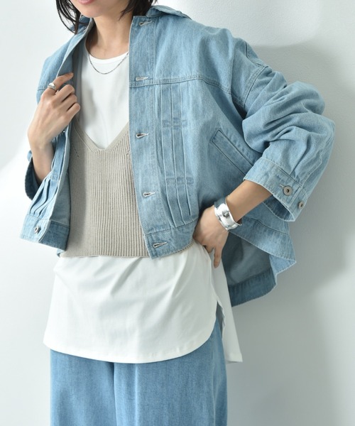 ワイドシルエットデニムジャケット