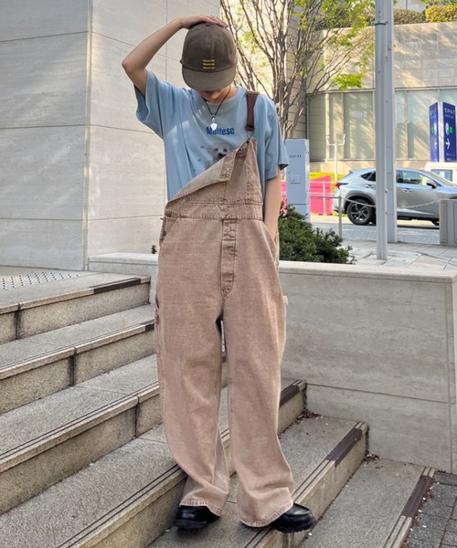 オリーブグリーン サロペット eLur オリーブグリーン サロペット eLur