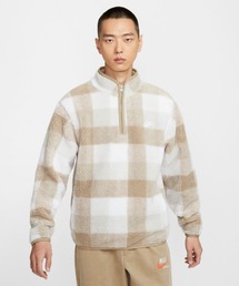 NIKE(iCL)̃iCL Nu Y EB^CYh n[tWbv / Nike Club Men's Winterized Half-Zip FZ0898-247 Khaki(̑gbvX)