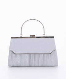 haremode | ラメプリーツハンドル付き パーティーバッグ(クラッチバッグ)