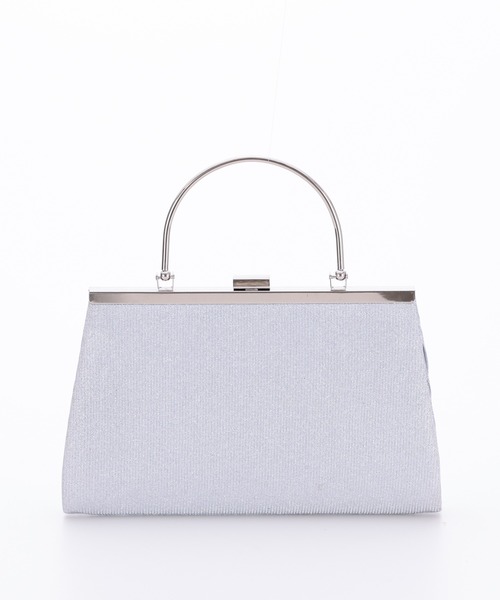 haremode（ハレモード）の「ラメプリーツハンドル付きパーティーバッグ（クラッチバッグ・レディース・シルバー/ブラック/ベージュ・FREE）」の7枚目の写真