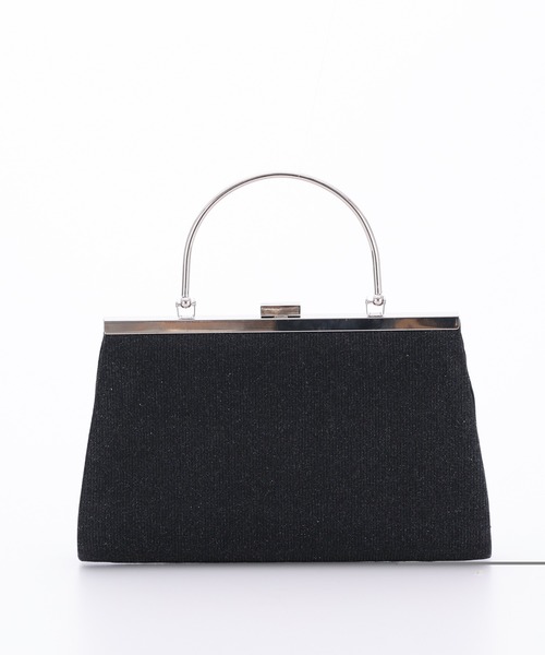 haremode（ハレモード）の「ラメプリーツハンドル付きパーティーバッグ（クラッチバッグ・レディース・シルバー/ブラック/ベージュ・FREE）」の5枚目の写真